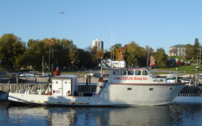 Boat used for a Marine AIRGrav survey