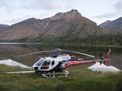 Helicopter in Northwest Territories